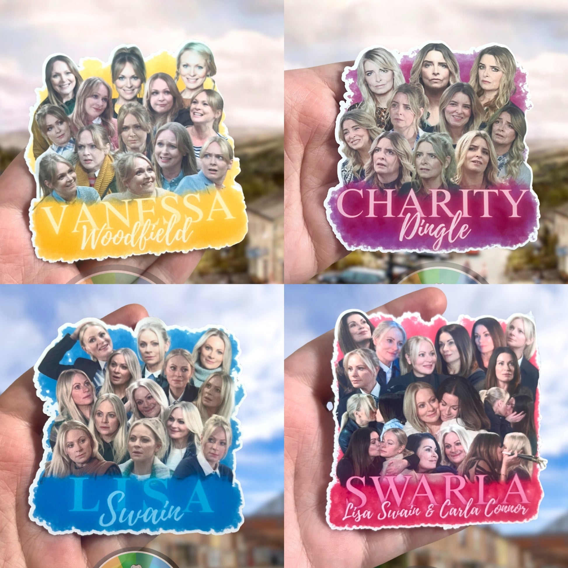 Soap character stickers
