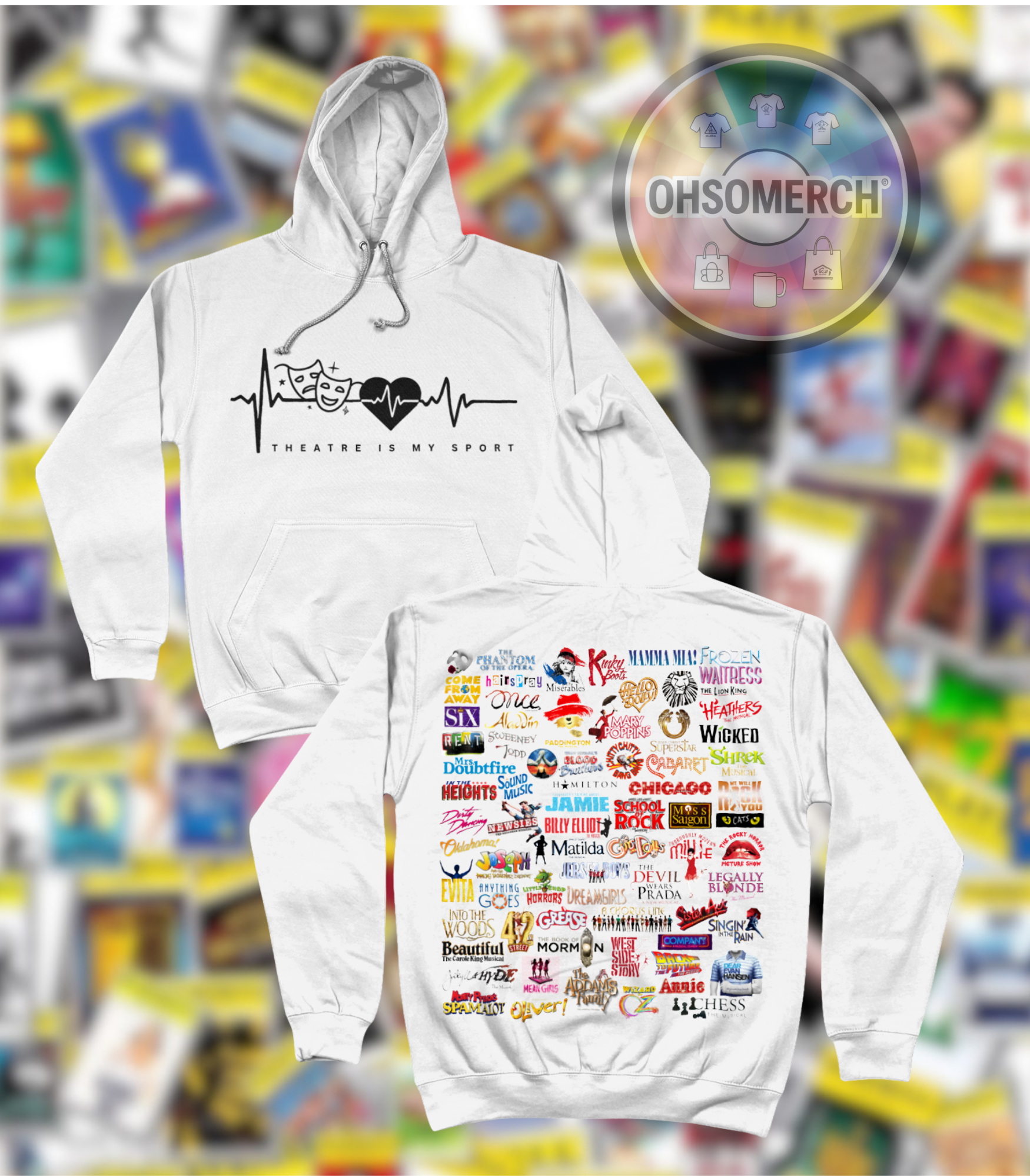 Theatre is my sport & logos HOODIE