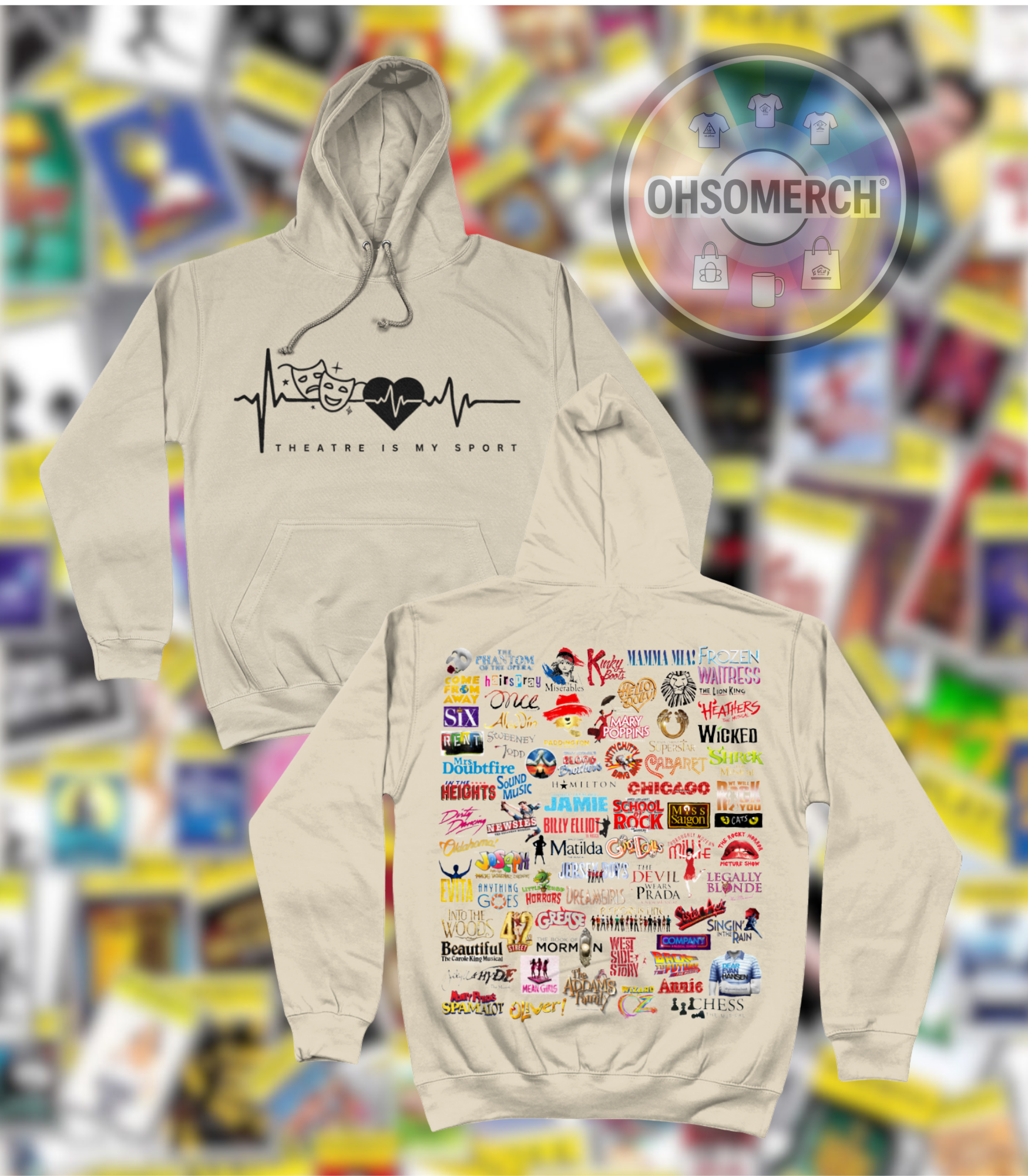 Theatre is my sport & logos HOODIE