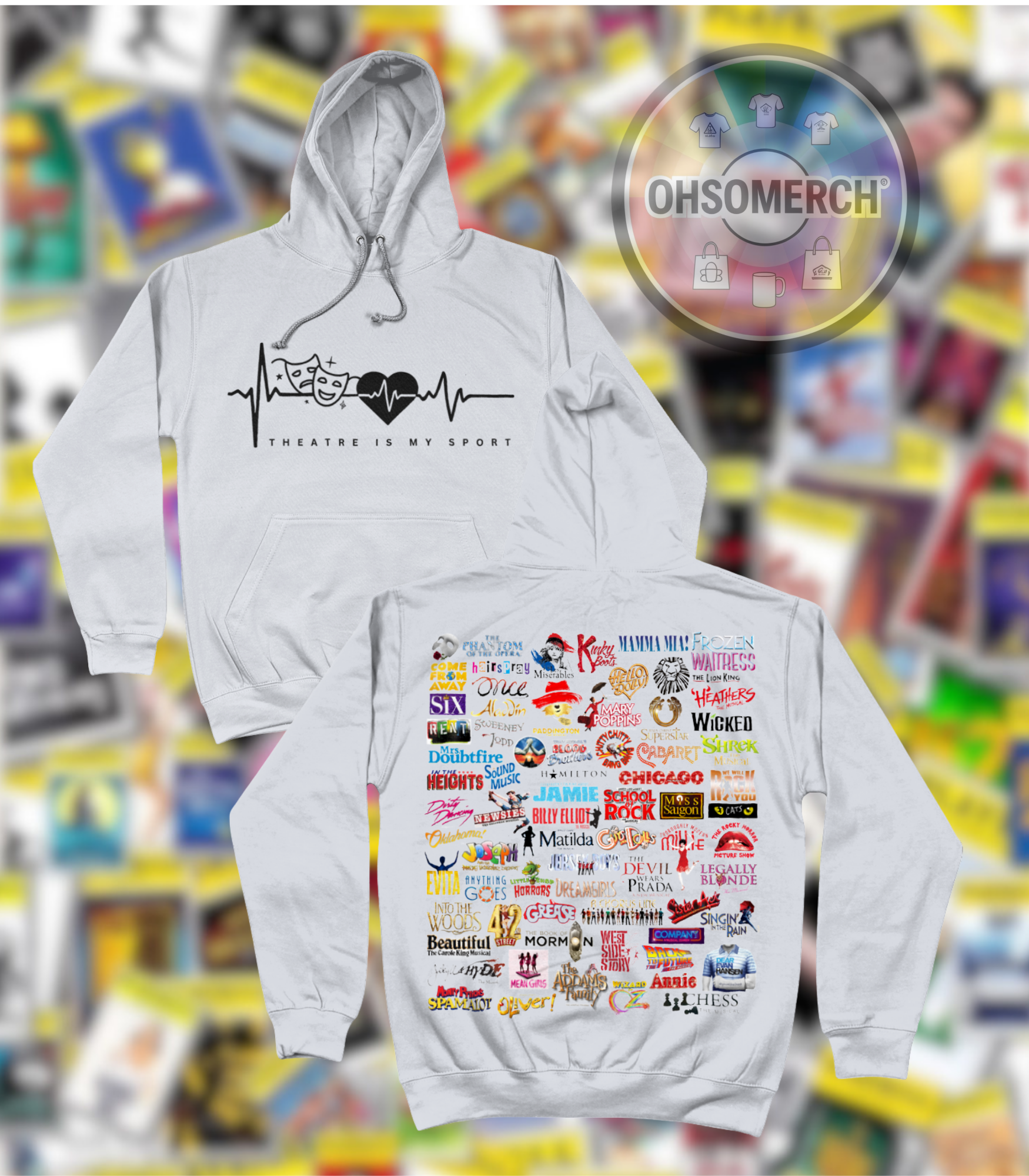 Theatre is my sport & logos HOODIE