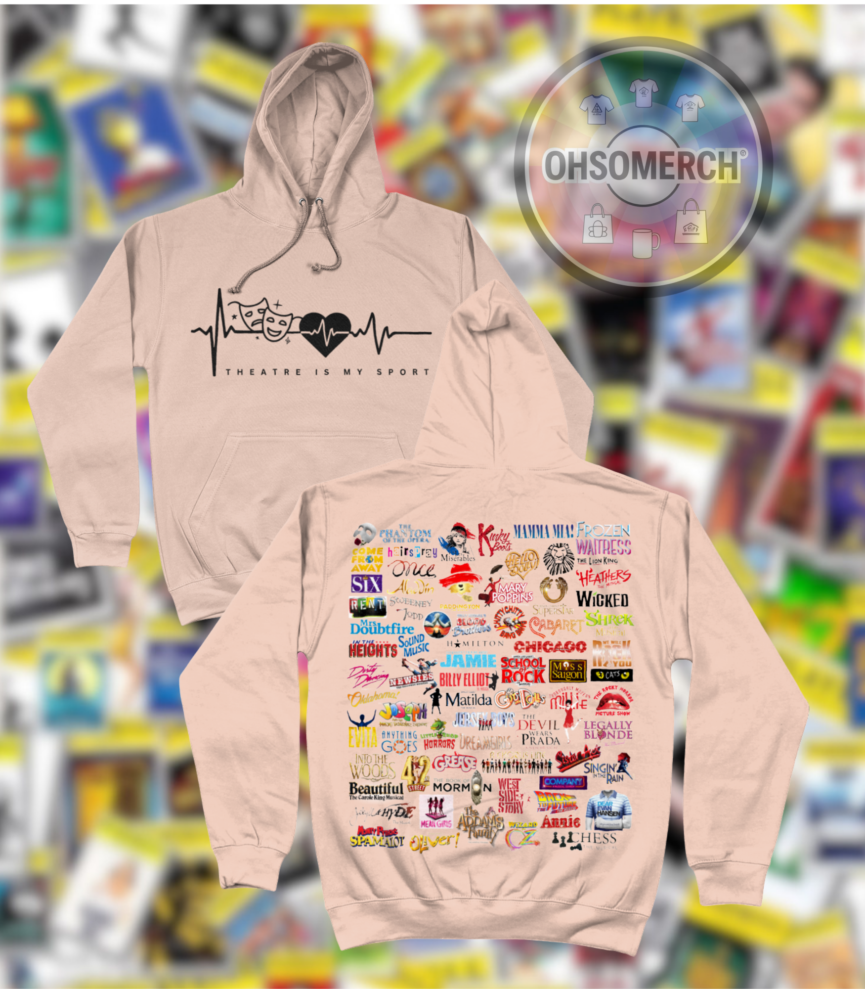Theatre is my sport & logos HOODIE