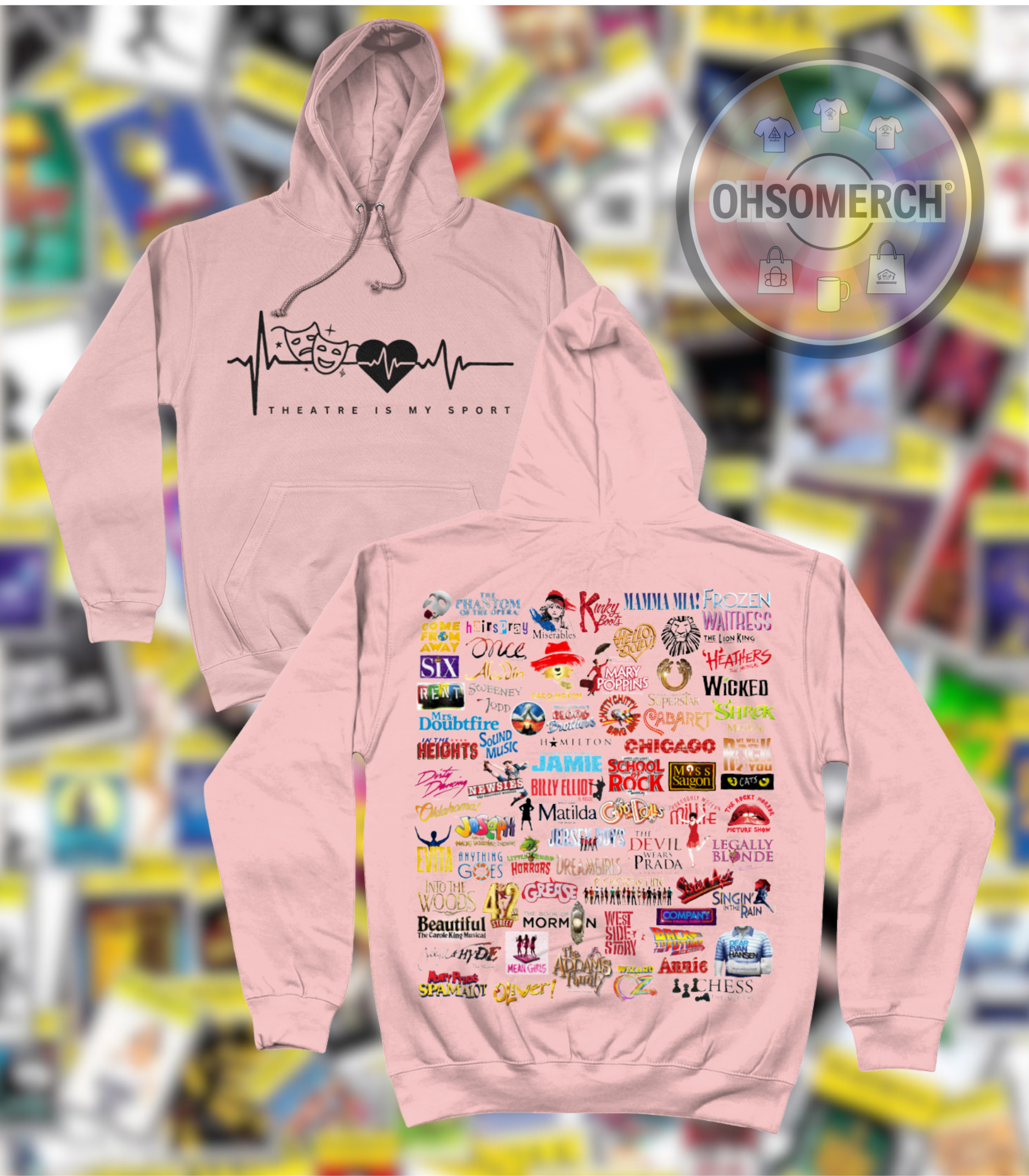 Theatre is my sport & logos HOODIE