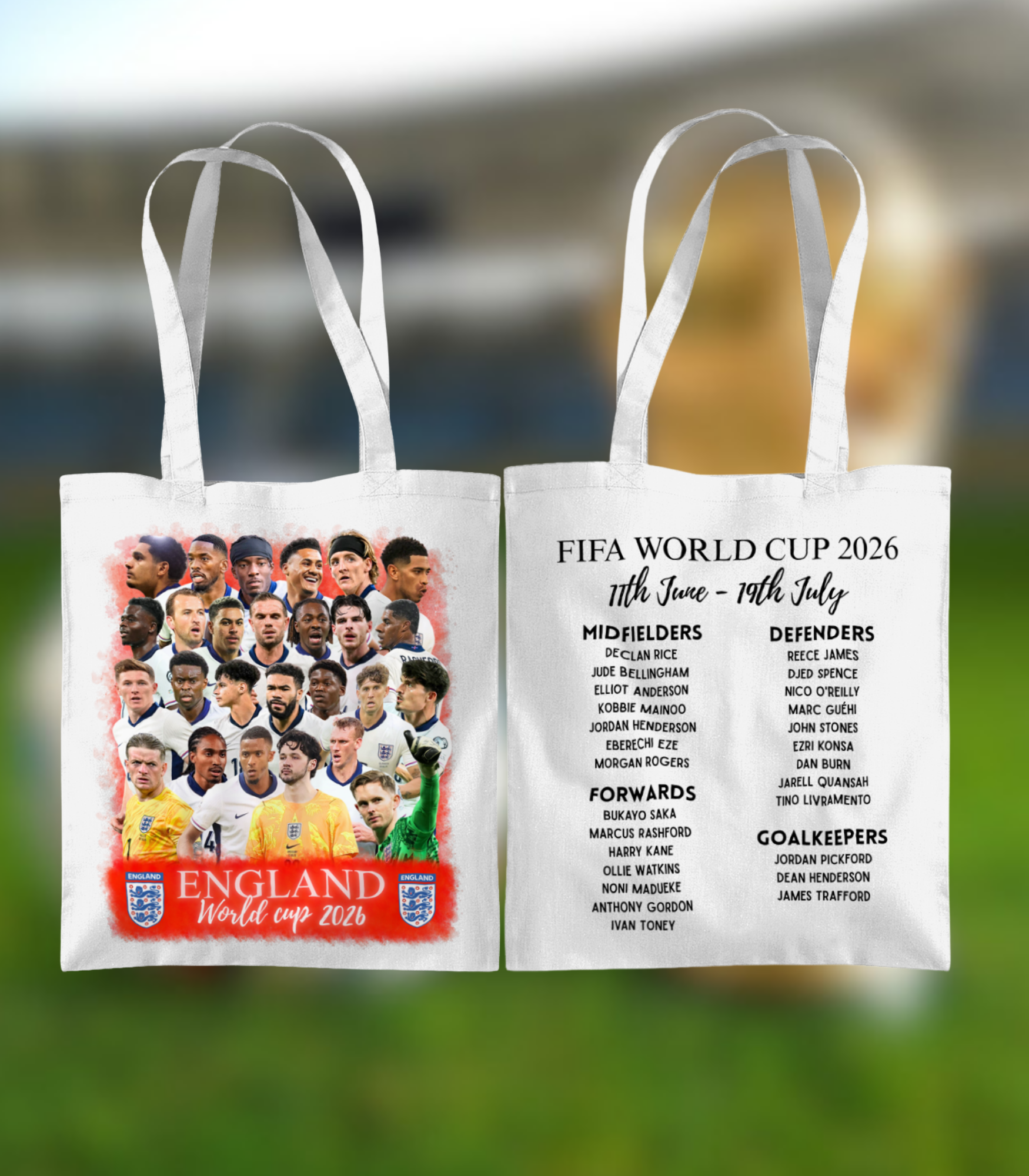 Team England World Cup Tote Bag